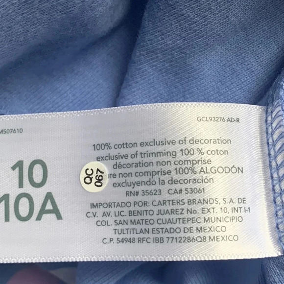 Carter’s Polka Dot Pajamas 2-Piece Set Size 10 NWT - Picture 6 of 13